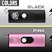 STREET WISE SECURITY PRODUCTS Cutting Edge Streetwise USB 22 mil Stun Gun Flashlight Pink