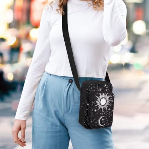 Cross-body Bag for Women Small Purse with Double Layer Zipper Pockets Shoulder Crossbody3