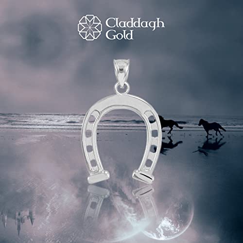 Sterling Silver Lucky Charm Horseshoe Pendant #TOP1