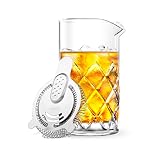 Final Touch Yarai Mixing Glass & Hawthorne Strainer Set 600ml