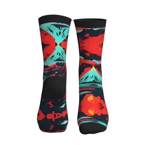 Volcano Bloom Fashion Leisure Sports Socks Are Unisex To Keep Feet Dry Suitable Various Outdoor Sports2
