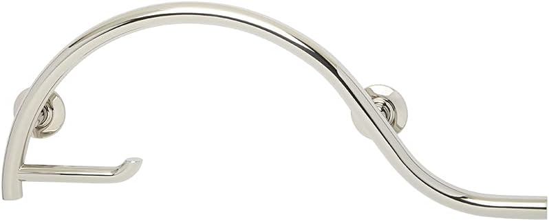 Seachrome 30" Right Handed Pismo Grab Bar with Toilet Paper Holder Bar, Satin Finish