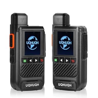 UQHUQH Lifetime Free Unlimited Range Walkie Talkies - 4G LTE Long Range Two-Way Radios, Professional Nationwide Communication for Business, Travel & Family (2-Pack)