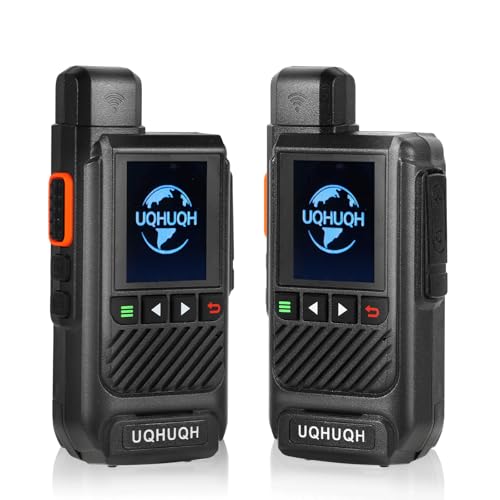 UQHUQH Lifetime Free Unlimited Range Walkie Talkies - 4G LTE Long Range Two-Way Radios, Professional...