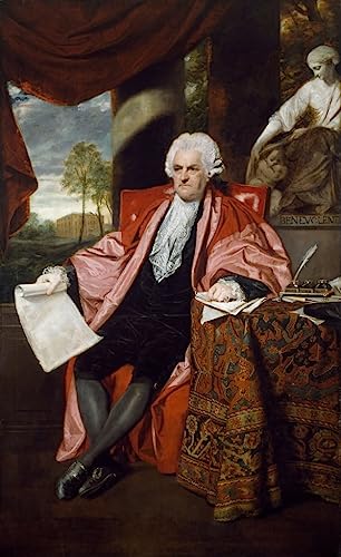 Peinture sur Toile Portrait du Dr Ash de Joshua Reynolds Grand Format Déco Chambre Adulte