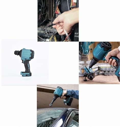 Mefape Cordless Air Cleaner Machine, Compressed Leaf Blower, Brushless Inflator Duster, Compatible with Makittta Batteries for Swimming Pools Air Mats Inflation, Dust Cleaning