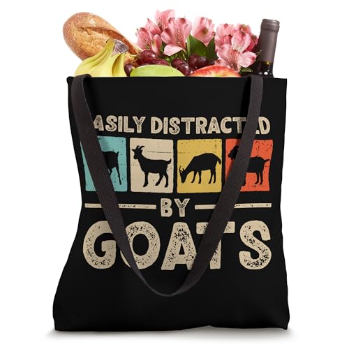 Easily Distracted By Goats Tote Bag miniatura 4