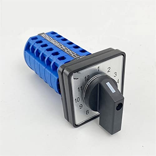 Commutateur à came rotatif LW26-20/6 sélecteur 12 positions triphasé pour armoire électrique