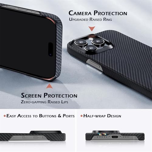 Coque iPhone 16 Pro Max Kevlar 600D ultra mince compatible MagSafe - 4