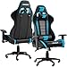 Price comparison product image BraZen Sentinel PC Adult Chairs Gaming Chair for Adults Ergonomic Office Seat Computer Gaming Chairs for Adults Video Game Chaors Gamer PC - Blue