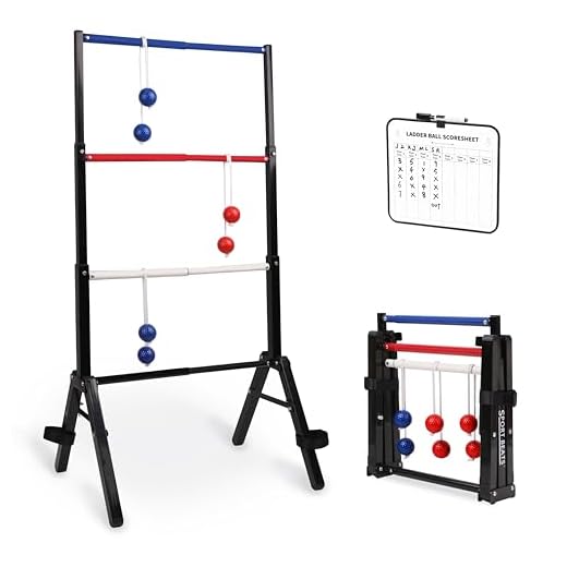Portable Metal Ladder Ball Set