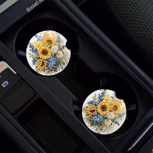 2 Posavasos Para Portavasos De Carro 2.68 Pulgadas Cerámica miniatura 6