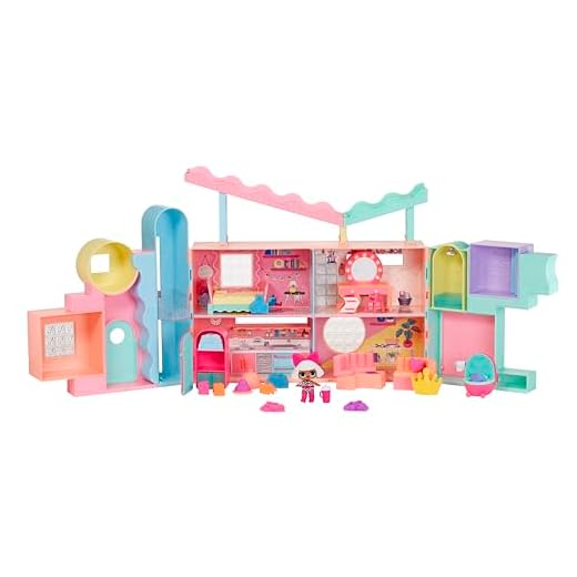 L.O.L. Surprise! Squish Sand Magic House con Tot Diva - Set de juego con muñeca coleccionable, squish sand, sorpresas y accesorios - óptimo para niñas a partir de 4 años