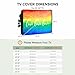 Love Rainbow Outdoor TV Cover 52 to 55 inch Weatherproof, Gradient Waterproof TV Screen Protector Outdoor TV Enclosure with Remote Control Pocket
