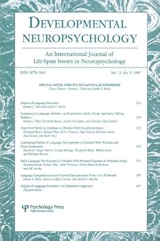 Paperback Origins of Language Disorders: A Special Issue of Developmental Neuropsychology Book
