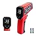 OBEST Termometro a Infrarossi Senza Contatto, Display LCD Retroilluminato, Interruttore a Doppia Temperatura, Termometro Laser-50°C -550°C, Adatto per l'industria Non Adatto al Corpo Umano(Rosso)