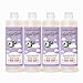 Rebel Green Super Deluxe Dish Soap, Natural, Sulfate-Free, Biodegradable, and Hypoallergenic Liquid Dish Detergent - Lavender & Grapefruit, 16 Ounce Bottle (Pack of 4)