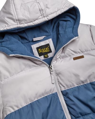 Image of iXtreme Boys Puffer Jacket - Wind & Water Resistant Soft Fleece Lined Warm Winter Jacket for Boys with Winter Hat