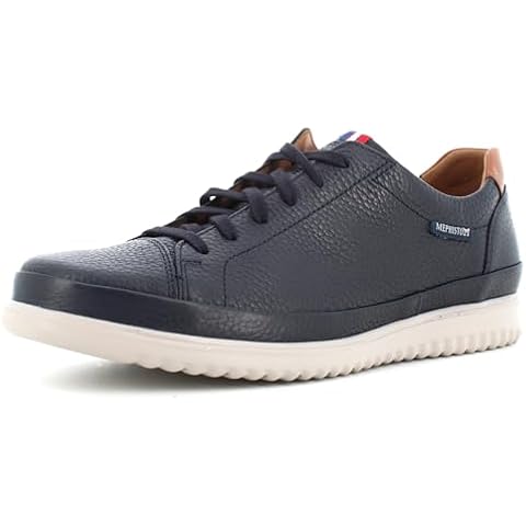 Mephisto Thomas Navy Oregon/Hazelnut Randy EU 43.5 (US Men's 9.5) D (M) Cover