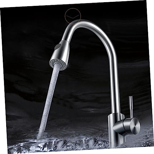 Grifo de cascada para cocina contra salpicaduras con acero inoxidable extensible 3