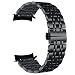{Zero Gaps} Gear S3 Frontier/Classic Bands, VIGOSS 22mm Black Solid Stainless Steel Metal Band with Butterfly Buckle 7 Beads Replacement Strap for Samsung Gear S3 Frontier / S3 Classic Smart Watch