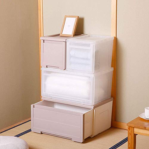 Boîte de rangement portative MU en bois massif et plastique tiroir B
