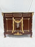 legno massic Kunibert Louis XIV. Louises - Mobili in stile barocco, stile rococò, credenza, credenza, colore: noce con oro, larghezza 125 cm