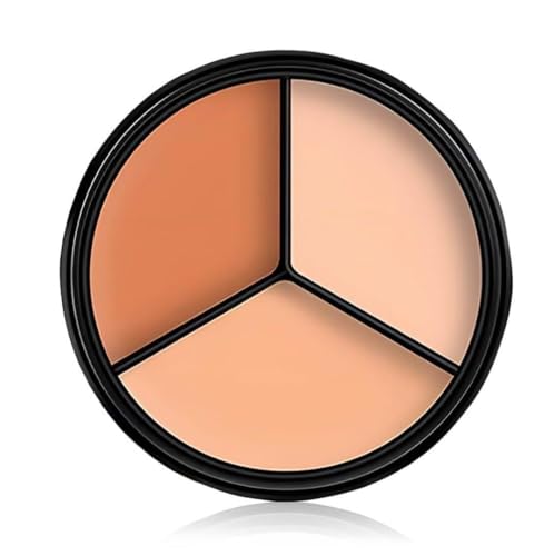 3-in-1 Pro Concealer Trio | Color Corrector, Contour & Concealer Palette | Creamy Matte Finish for Dark Circles & Spot Coverage | Long-Lasting & Waterproof Face Makeup (Compact)