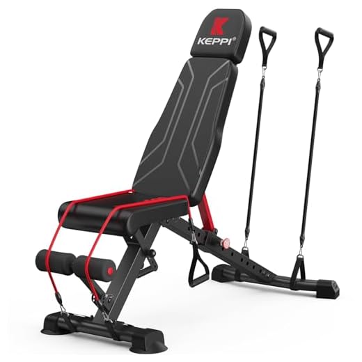 Keppi 900LB Weight Bench, Adjustable Foldable Workout Bench Press for Full Body Strength Training, Incline Decline Bench with Fast Folding - New Version