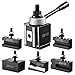 VEVOR Quick Change Tool Post Set, 6 Pcs, Includes Lathe Tool Holders, Tool Post with Turning Tool Holder Accessories, Fit for Mini Lathe & Metal Lathe 6