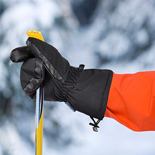 EXski Guanti da Sci Uomo Impermeabile Muffole Sci