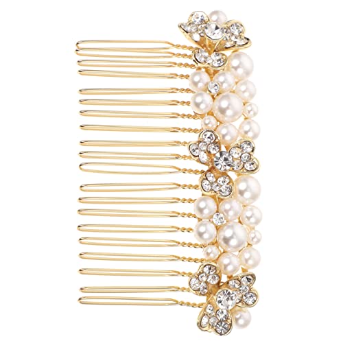 ARTSEWPLY ブライダルヘアコーム パールと デザイン 結婚式用ヘアアクセサリ