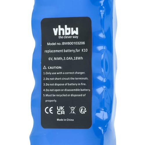 vhbw Ni-MH accu 3000mAh (6V) voor gereedschappen Bosch Somfy K8, K10, K12, K17 zoals 9 500 005, 9000163, FD252/10, 8781105908. - Afbeelding 6
