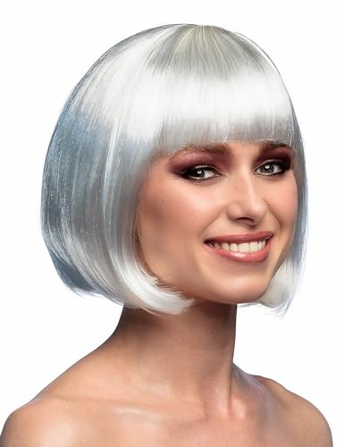 DEGUISE TOI - Perruque courte à frange blanche femme - Taille Unique - Autres - Accessoires pour déguisement - - - Carnaval