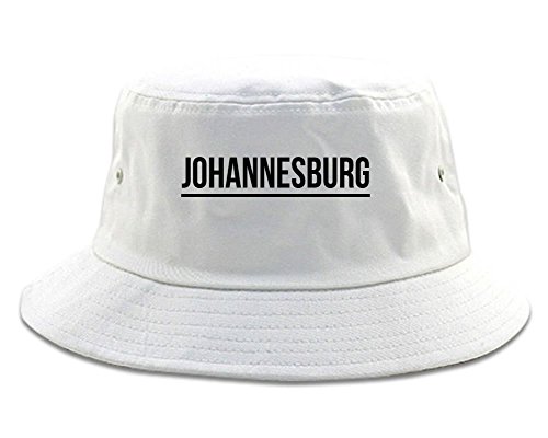 Kings Of NY City of Johannesburg South Africa Simple Underline Adult Unisex Bucket Hat White