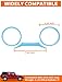 Savadicar Sky Blue Interior Accessories - Instrument Panel Trim Set for 2018-2023 Jeep Wrangler JL JLU 4XE & Gladiator JT - Solid Color Interior Decor Upgrade Option, 3-Piece