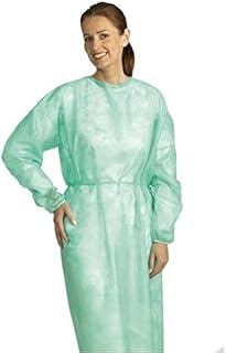 mölnlycke 1932 – Abrigo impermeable, unsteril, longitud 124 cm, color azul (50 unidades)