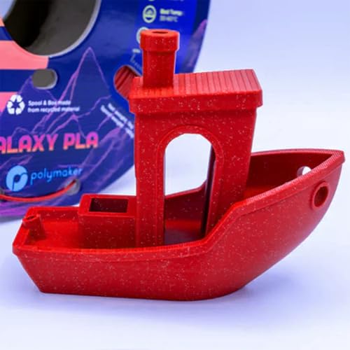 Image of Polymaker Panchroma Galaxy PLA Filament 1.75mm 1kg, Red | Neatly Wound Glitter PLA for Easy Print & Smooth Feeding, Compatible with Bambu Lab & Most 3D Printers