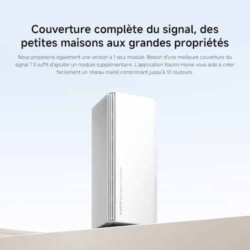 Routeur WiFi6 AX3000 - Port Gigabit, Mesh WiFi, Connexion Stable pour Maison & Bureau