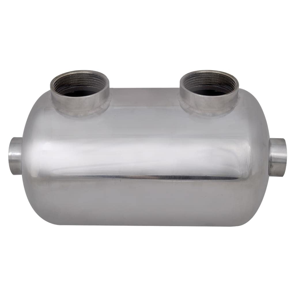 Scambiatore di calore per piscina in acciaio inox, 292 x 134 mm, potenza 28 kW, con 25 tubi, per piscina e vasca idromassaggio, riscaldamento in giardino, esterno, estate, wellness
