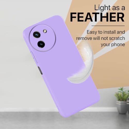 Image of Back Cover for Vivo T3x 5G | Full Camera Protection | Premium Liquid Silicon Case | Flexible Bumper Case for Vivo T3x 5G (Purple)