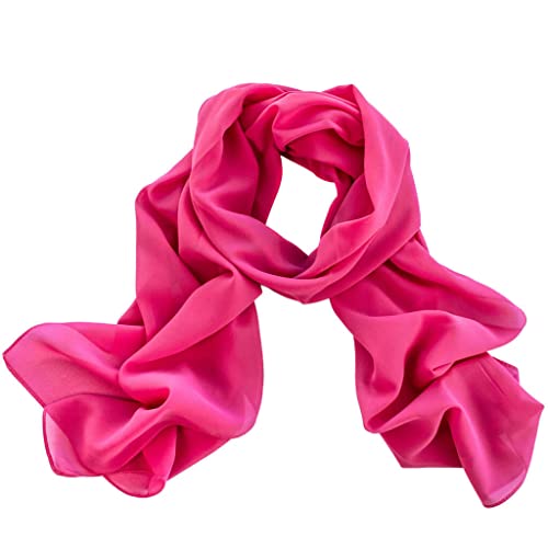 DOLCE ABBRACCIO by RiemTEX Damen Schal Tuch Stola elegante Schals und Tücher Verona aus Chiffon (Magenta)