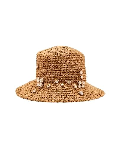 Steve Madden Women's Emmey Bucket Hat, Tan, One Size