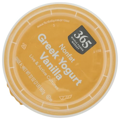 365 By Whole Foods Market, Greek Yogurt, Nonfat Vanilla, 32 Ounce