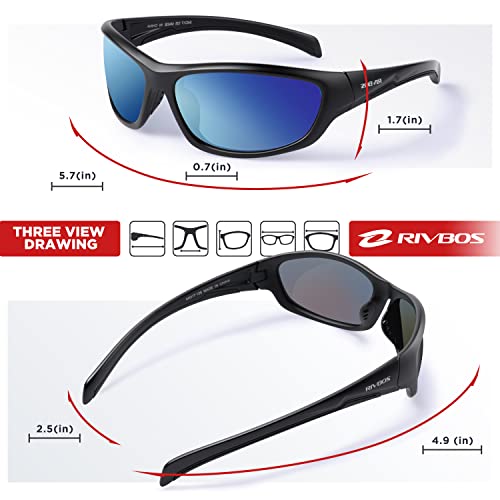 Image of RIVBOS Sunglasses for Men Women Polarized UV Protection Sports Fishing Driving Shades Cycling RB833