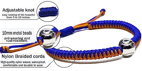 handmade braided bracelets baseball gifts for boys adjustable wristbands with baseball beads inspirational baseball bracelets for girls teens adults