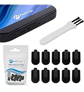PortPlugs 10 Anti Dust Plugs, Compatible with iPhone 11, X, XS, XR, 8, 7, 6 Plus, Max, Pro, Air P...