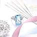 Sumanee Vintage Women 925 Silver Aquamarine Gemstone Ring Wedding Jewelry Size 6-10 (10)