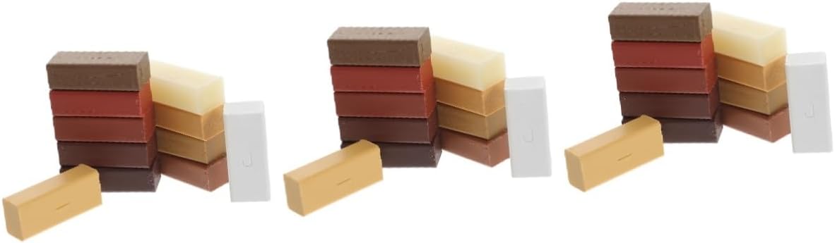 3sets Laminate Floor Repair Kit Colors Wax Blocks for Laminate and Wood Surfaces Easy DIY Scratch and Damage Filler for Tables Cabinets and Floors