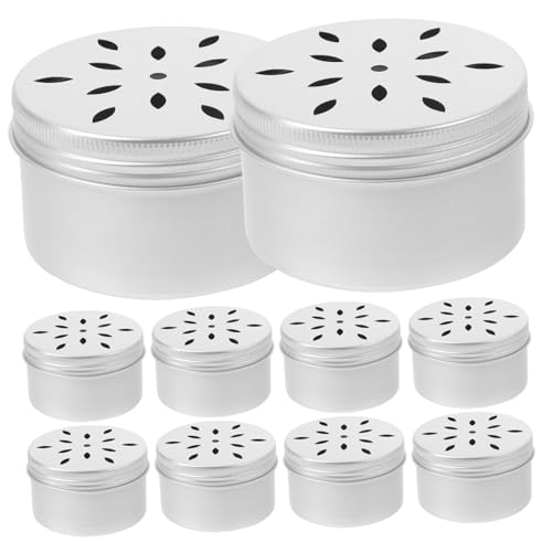 OATIPHO 10 Stück Trainingsbehälter für Hunde, Arbeitsdosen für Hunde, Welpen, Metallbehälter mit Deckel, Aroma-Halter, Geruchstraining-Set